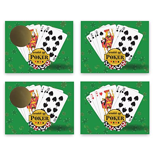 My Scratch Offs Casino Night Poker Scratch Off Cards – 26 Pack