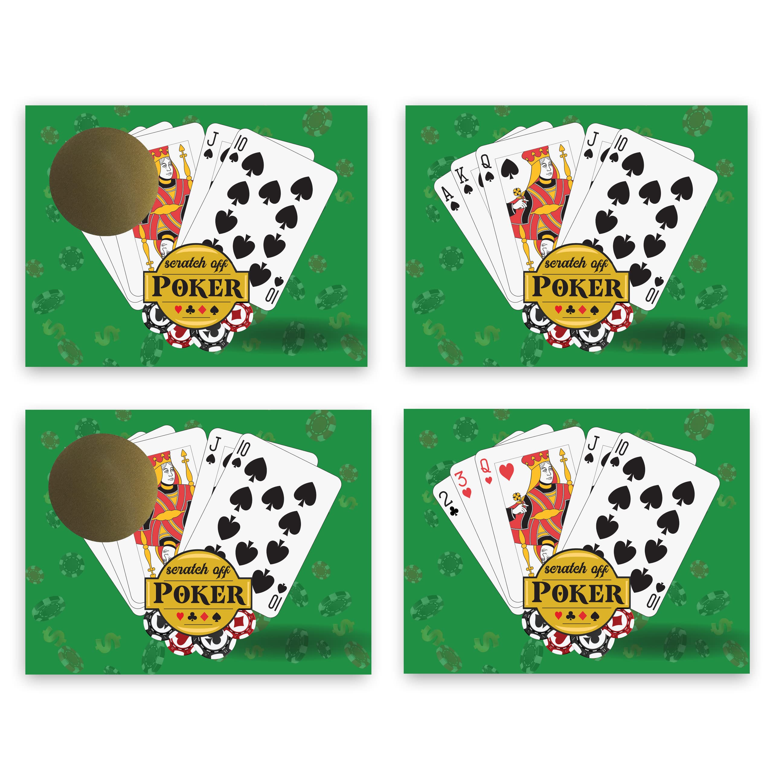 My Scratch Offs Casino Night Poker Scratch Off Cards – 26 Pack