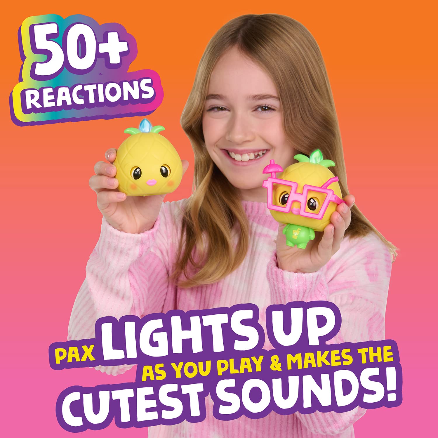 My Squishy Little Pax the Pineapple - Interactive Scented Doll with 50+ Reactions
