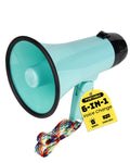 MyMealivos Voice Changer Megaphone with 6 Effects, 20W Amplifier, and 240-Second Recording – Teal