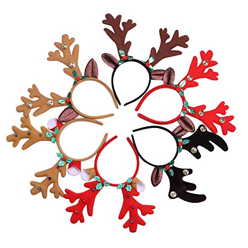 Myuilor Reindeer Antlers Headband – Comfortable One-Size-Fits-Most for Christmas and Easter Parties