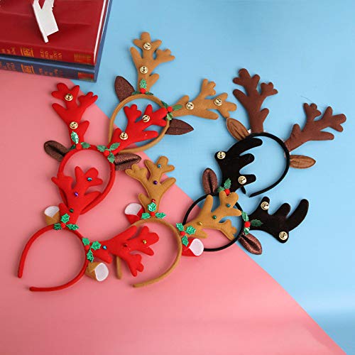 Myuilor Reindeer Antlers Headband – Comfortable One-Size-Fits-Most for Christmas and Easter Parties