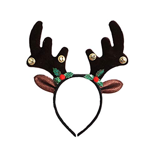 Myuilor Reindeer Antlers Headband – Comfortable One-Size-Fits-Most for Christmas and Easter Parties