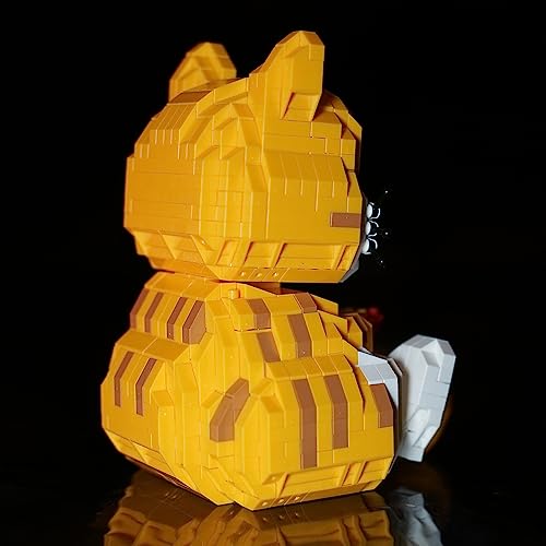 Myweyde Orange Cat Building Blocks – 834 Pieces Micro Building Set for Adults & Kids