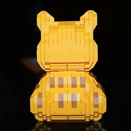Myweyde Orange Cat Building Blocks – 834 Pieces Micro Building Set for Adults & Kids