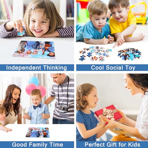 MZZOTOY 60-Piece Jigsaw Puzzle for Kids Ages 4-8 in Metal Box – Educational Toy with Numbered Pieces