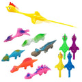 Namii W Rubber Chicken Slingshot and Dinosaur Catapult Toys for Kids - Pack of 10 (4 Chickens + 6 Dinosaurs)