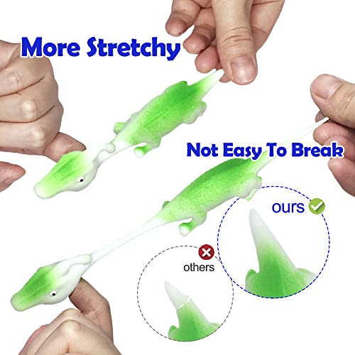 Namii W Rubber Chicken Slingshot and Dinosaur Catapult Toys for Kids - Pack of 10 (4 Chickens + 6 Dinosaurs)