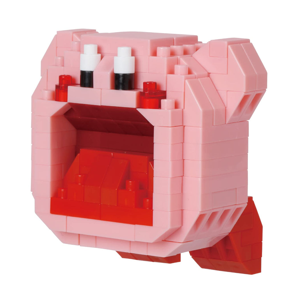nanoblock Inhaling Kirby Building Kit – Character Collection Series with 200 Micro Bricks