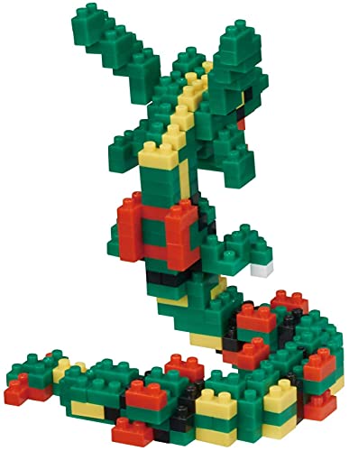 nanoblock Pokémon Rayquaza Building Kit – 240-Piece Level 2 Model, 3.1 Inches Tall
