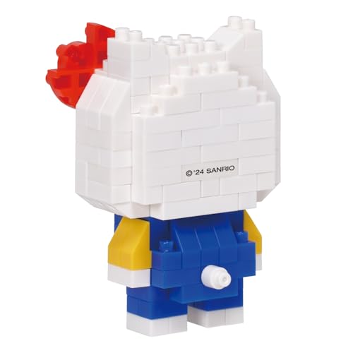 nanoblock Sanrio Hello Kitty ver. 2 Building Kit – 140 Pieces, Level 2 Difficulty, Tiny Bricks