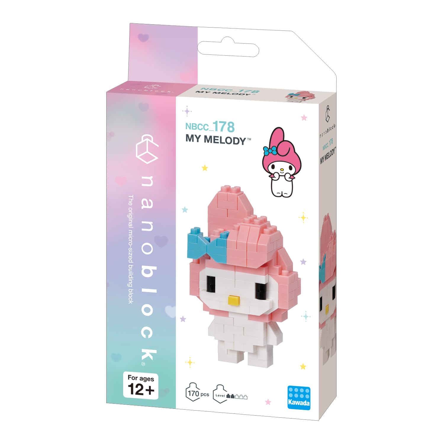 nanoblock Sanrio My Melody ver. 2 Building Kit – 170 Pieces, Level 2