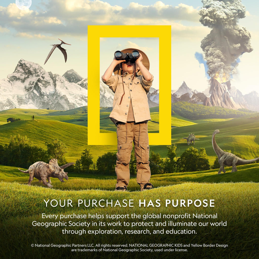 National Geographic Air Dry Clay Dinosaur Craft Kit – 5 Dino Skeletons, 5 Colors, Googly Eyes for Kids Ages 4+