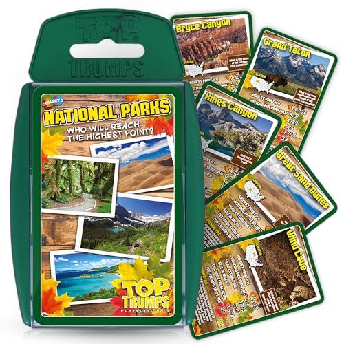 National Parks Top Trumps Card Game Bundle – Learn About Natural Wonders While Playing