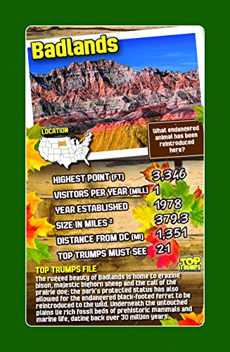 National Parks Top Trumps Card Game Bundle – Learn About Natural Wonders While Playing