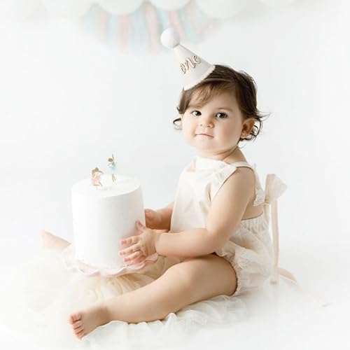 Natural Boho First Birthday Hat – Boho Crown for Cake Smash Photo Props