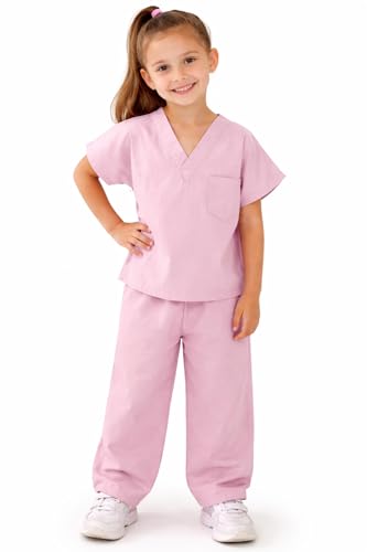 Natural Uniforms Children's Scrub Set - Soft Touch Pink 12/14 Role Play Costume