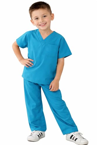Natural Uniforms Kids Scrub Set – Soft Touch Teal 8/10 Role Play Costume