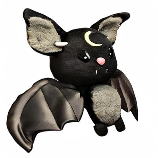 NatureMan 11.8-Inch Black Bat Plush – Soft Halloween Stuffed Animal Toy