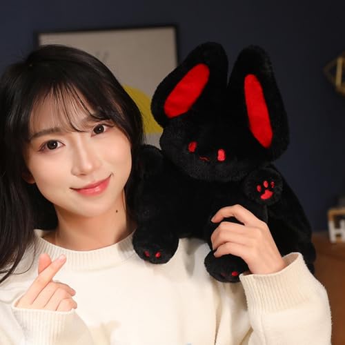 NatureMan 17.7-Inch Bat Bunny Plush Pillow – Kawaii Stuffed Animal with Rabbit Ears and Bat Wings for Kids and Adults