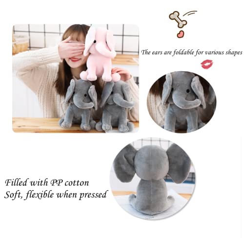 NatureMan 9.8 Inch Pink Elephant Stuffed Animal – Soft Kawaii Plush Toy for Baby, Girls, Boys, Nursery Decor and Gifts