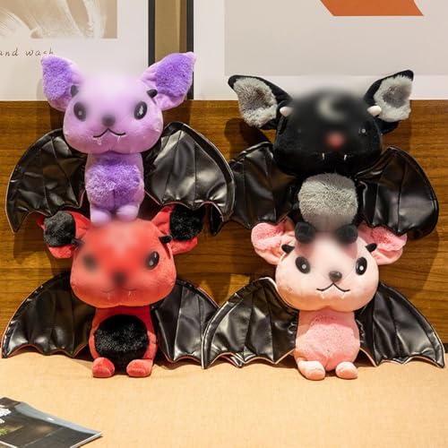 NatureMan Pink Bat Plush 11.8 Inch – Soft Stuffed Animal for Halloween Decor and Gifting