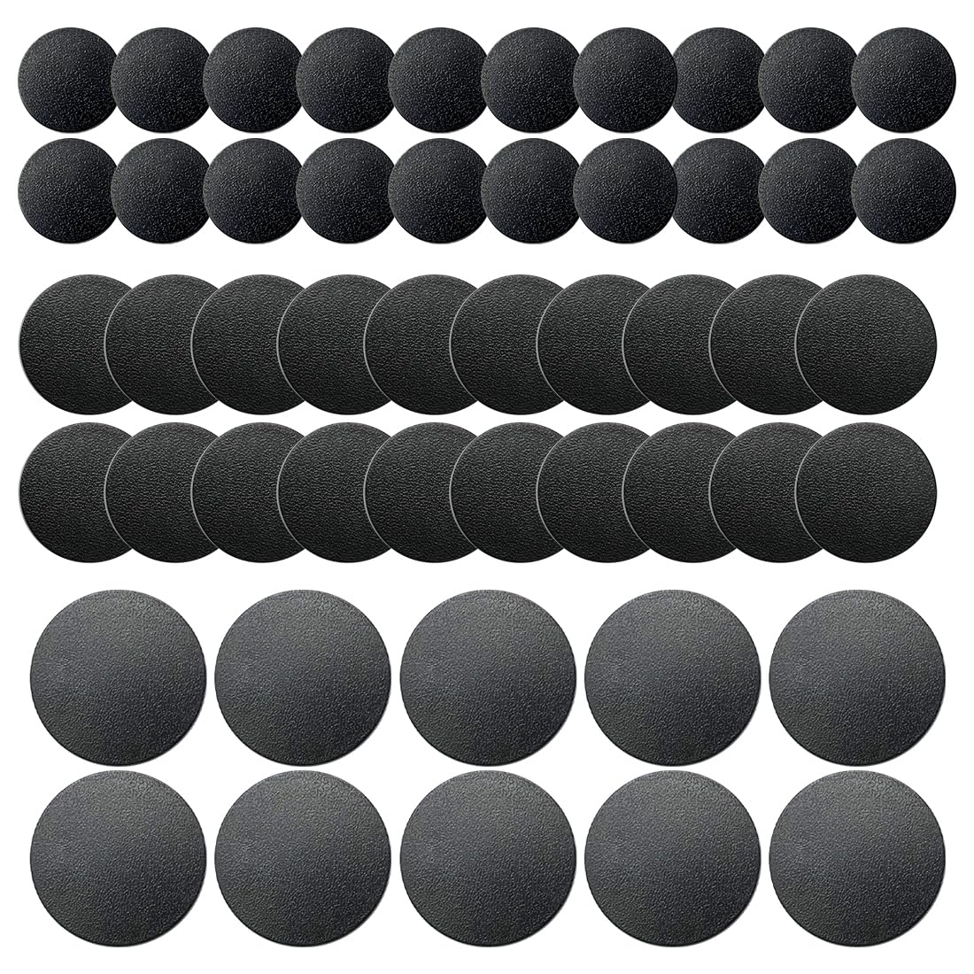 NC EBCO 50-Piece Mixed Round Plastic Model Bases (25mm/32mm/40mm) for Gaming Miniatures