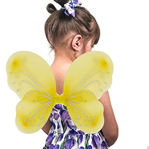 NENMATTE Fairy Wings for Girls – Sparkle Butterfly Angel Wings for Costume Dress-Up