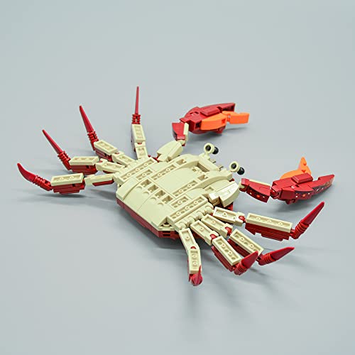 Neomoner Ocean Animal Building Blocks – 242-Piece Crab Set for Kids 6+