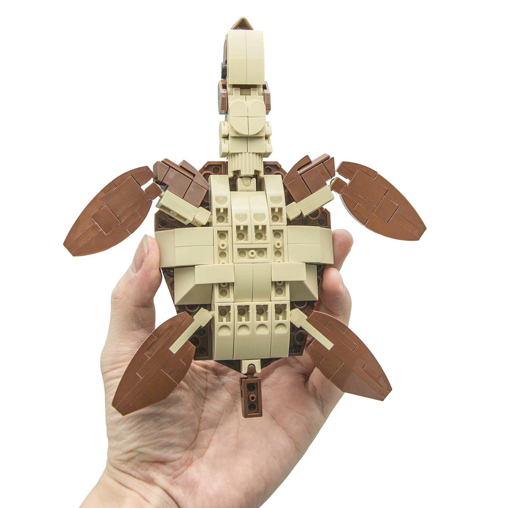 Neomoner Ocean Animal Building Blocks – Sea Turtle 222-Piece 2-in-1 Mecha Building Set for Kids Ages 6 and Up