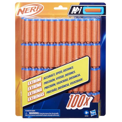Nerf N Series N1 Darts Refill Pack – 100 Darts for N Series Blasters, Outdoor Game Ammo (Amazon Exclusive)