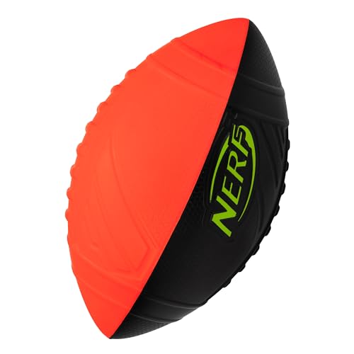 NERF Pro Grip Kids Foam Football – 9-Inch Soft Foam Ball for Indoor & Outdoor Play, Red/Black