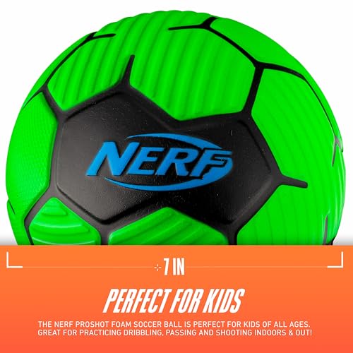 NERF Proshot Mini Foam Soccer Ball – 7-Inch Soft Foam Ball for Toddlers & Kids