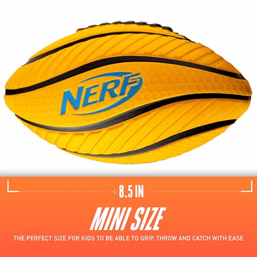 Nerf Spiral Grip Mini Foam Football for Kids – 8.5" Soft Junior Ball