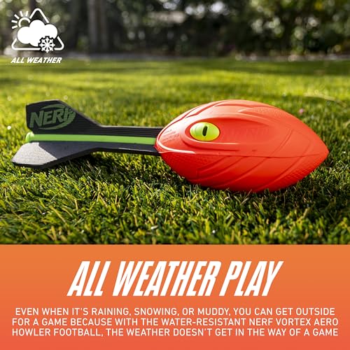 Nerf Vortex Aero Howler Foam Football - Whistling Long-Distance Toy Football for Indoor & Outdoor Play
