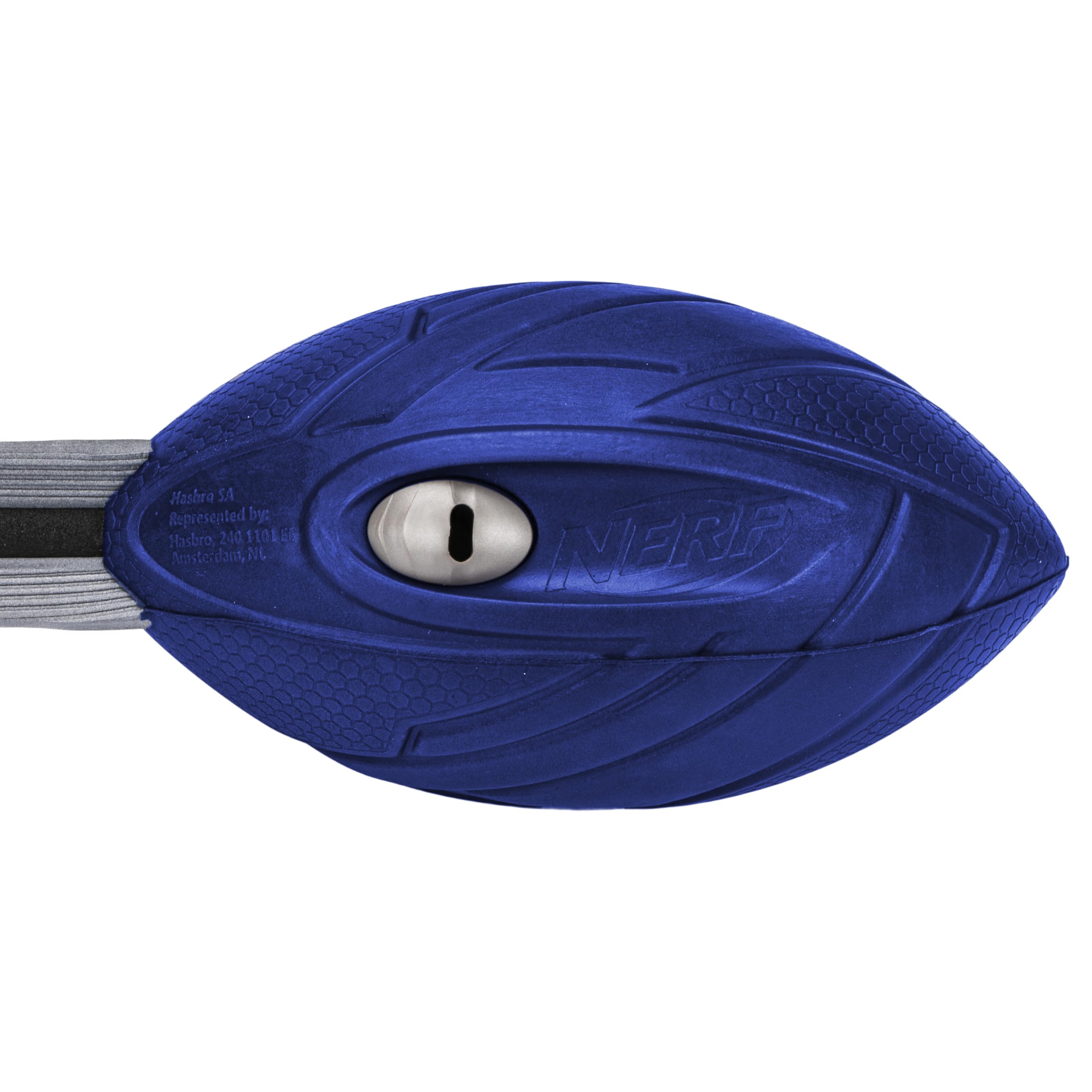 Nerf Vortex Aero Howler Foam Football – Blue Soft Foam Ball with Whistling Sound for Long-Distance Passes
