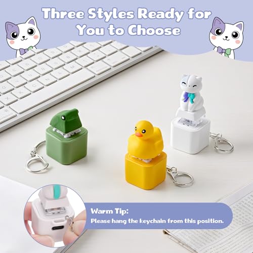 Netholid Cat Keyboard Fidget Toy – Meowing Sound, LED Light, Type-C Rechargeable Keychain for Stress Relief