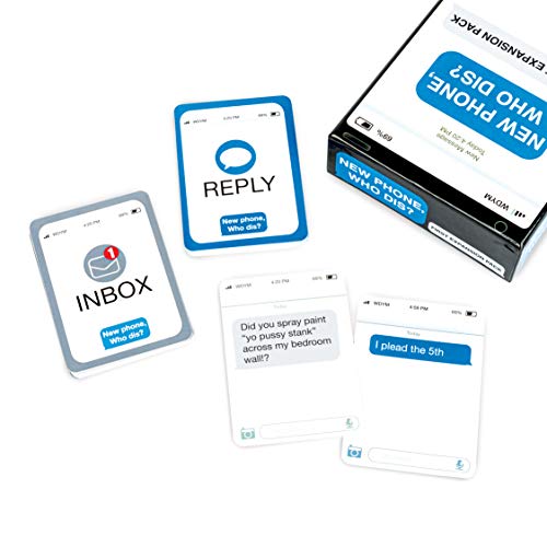 New Phone, Who Dis? Expansion Pack: 45 Inbox & 135 Reply Cards for Adult Party Games