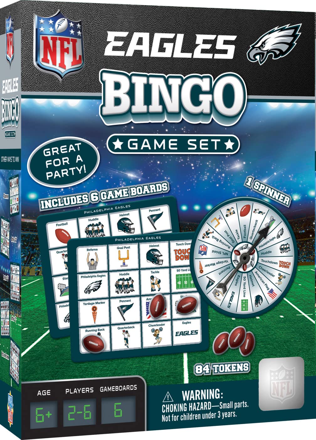 NFL San Francisco 49ers Bingo Game by MasterPieces – Family Fun for Ages 3+