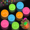 Niaosiben Glowing Sticky Balls - 4 Pack Glow in the Dark Stress Relief Toys for Ceiling and Wall