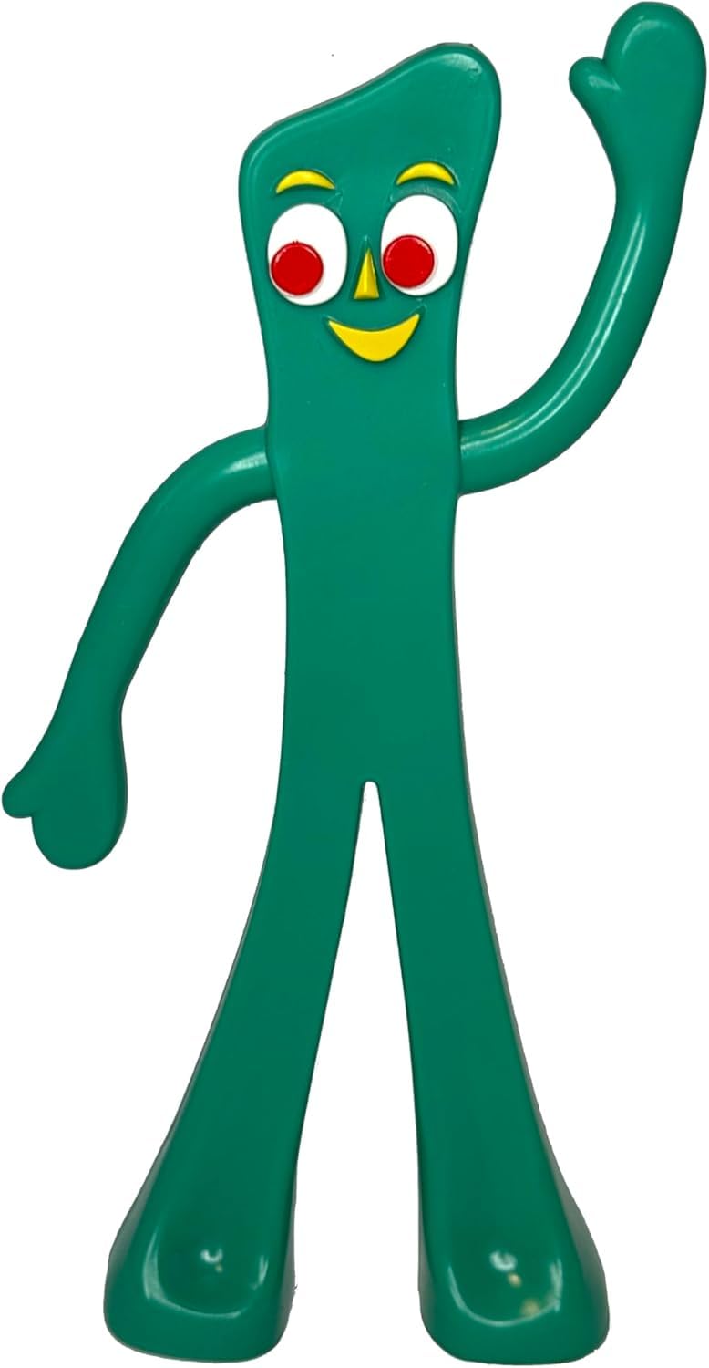NJ Croce 6-Inch Gumby Bendable Figure - Classic Vintage Toy, Safe for Kids, Collectible