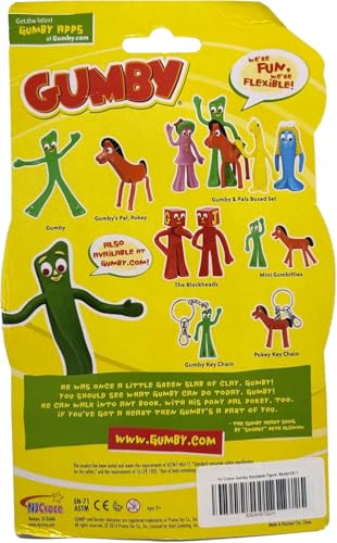 NJ Croce Gumby 6-Inch Bendable Figure – Classic Retro Toy for Ages 3+