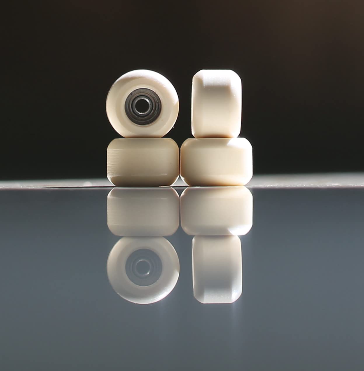 NOAHWOOD Fingerboards PRO Handmade Wheels (Beige) – No Logo, DIY Assembly
