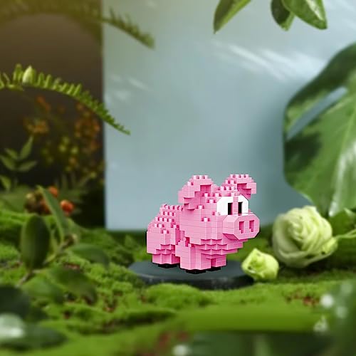 NOOLY Piglet Micro Building Blocks Set – 254 Pieces for Kids & Adults, Home/Office Decoration