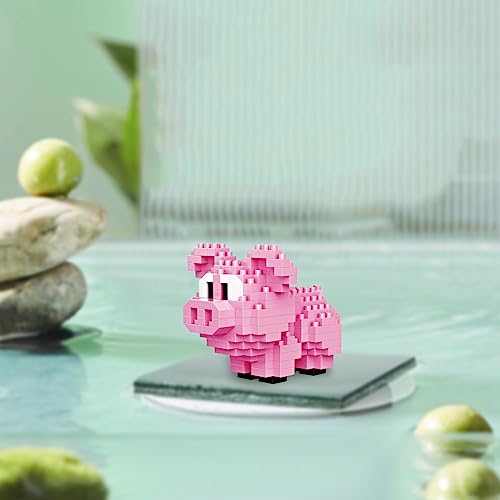 NOOLY Piglet Micro Building Blocks Set – 254 Pieces for Kids & Adults, Home/Office Decoration