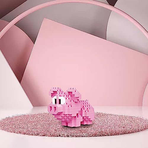 NOOLY Piglet Micro Building Blocks Set – 254 Pieces for Kids & Adults, Home/Office Decoration
