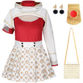 Nova Zombies Costume for Girls Daywalk Cheerleader Outfit with Bag and Accessories