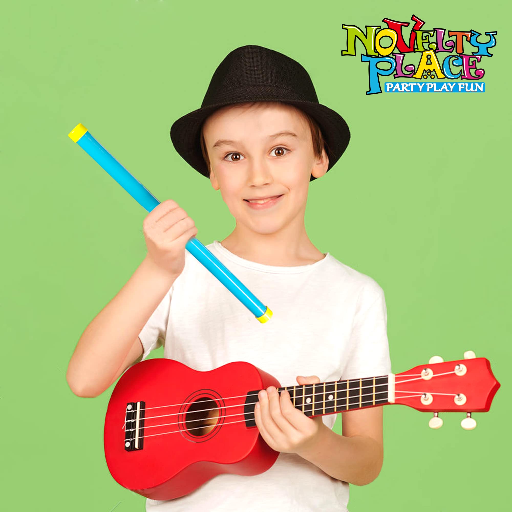 Novelty Place 16" Groan Tube Noise Makers 5 Pack – Funny Party Noisemaker for Kids and Adults – Multicolor Sound Tubes