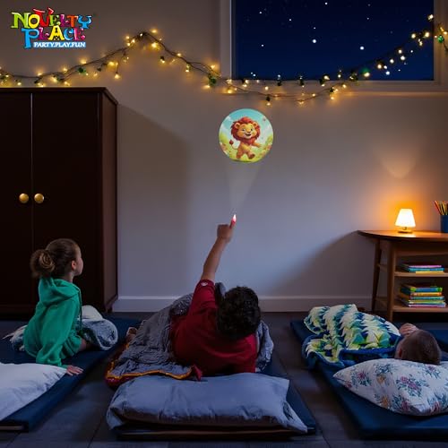 Novelty Place 24-Pack LED Animal Finger Lights – Cute Projector Party Favors for Kids