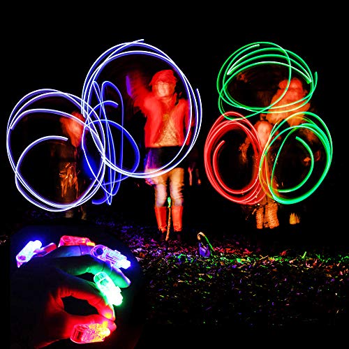 Novelty Place 40 LED Party Finger Lights – Reusable, Up to 24 Hours of Light